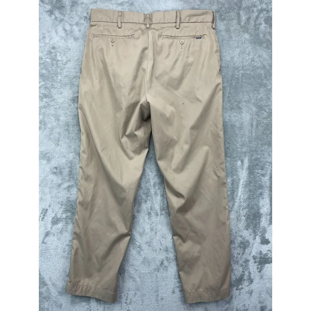 Polo Ralph Lauren Men's Stretch Classic Fit Pants 32x30 (Real 32x29) Beige Chino